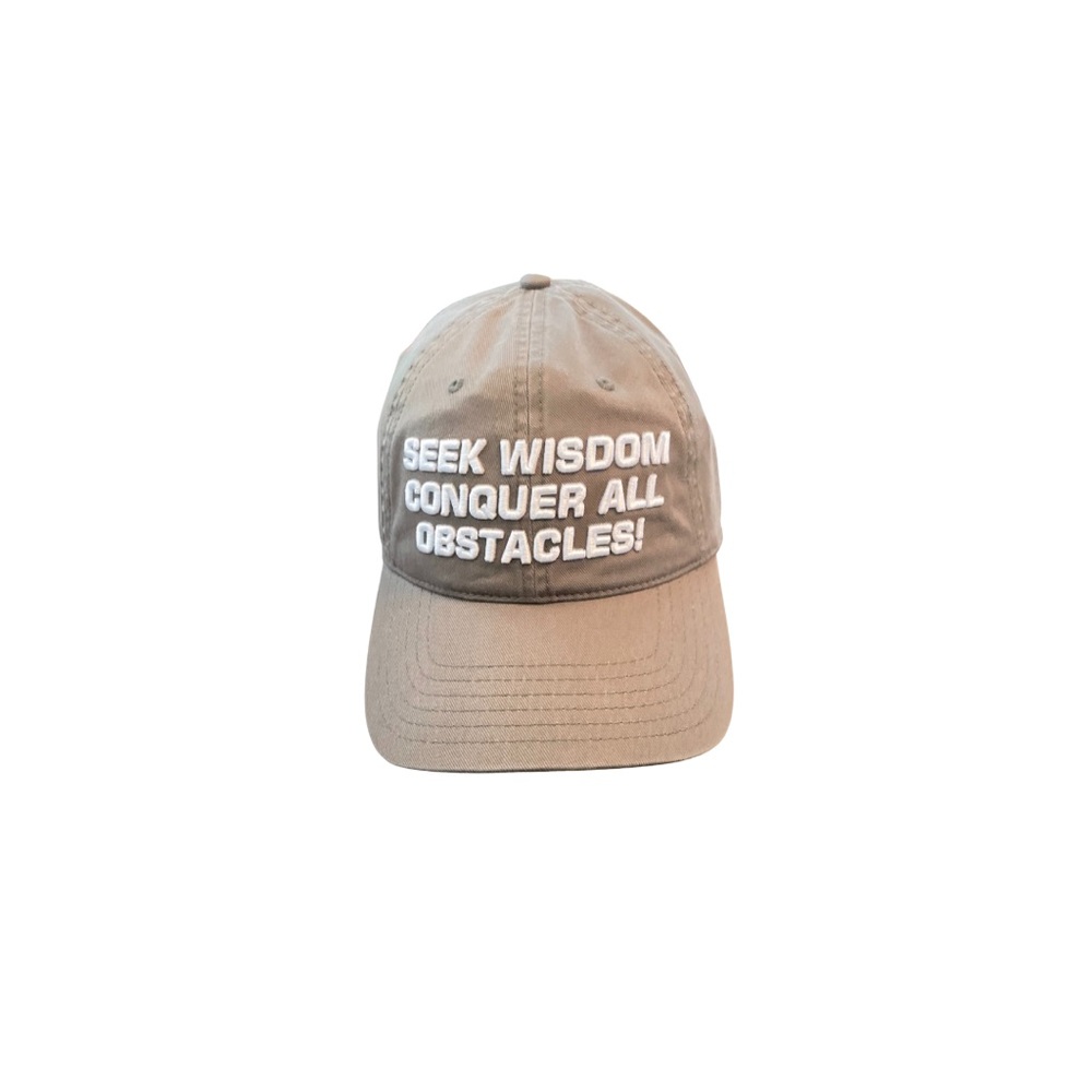 Tan Baseball Cap with Motivational Text - Picture 5 of 5